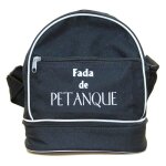 Sac bandoulire pour 3 boules de ptanques - fada de ptanque - noir