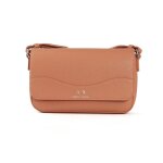 Sac bandouli�re armani exchange femme signature marron cuir