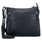 Sac bandoulire cuir l. credi sabrina 26 cm - noir - femme
