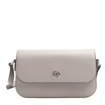 Sac bandouli�re en cuir pour femme jet set travel 35f4stvc1l - gris perle