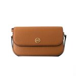 Sac bandouli�re en cuir marron michael kors