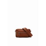 Sac bandoulire - desigual - 24saxp19 - marron - polyurthane - zippe - compact
