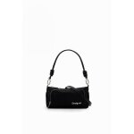 Sac  bandoulire - desigual - 24saxy05 - nylon noir - zippe - 23. 5x10x12. 8 cm