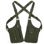 Sac � bandouli�re double pour homme sac antivol avec doubles bretelles harnais antivol pour homme en ...