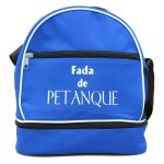 Sac bandoulire - fada de ptanque - modle bleu - contient 3 boules - poche zippe - mousse de protection ...