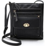 Sacs  bandoulire pour femmes mode rtro solide petite croix corps noir