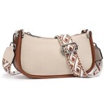 Sac bandouli�re femme xjydncg d�corative r�glable - mode - 24. 5x15x9cm - beige