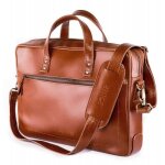 Sac  bandoulire pour homme en cuir ou pochette dordinateur 154 i waterford i marron vintage 30