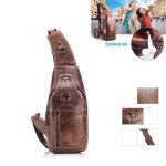 Sac bandoulire pour homme en cuir vritable bullcaptain pour homme