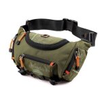 Sac  bandoulire - homme - nylon impermable - vert arme - 35x11x17 cm - polyvalent