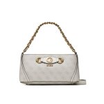 Sac bandoulière logos all over izzy - guess jeans - femme u beige Sac bandoulière logos all over izzy - guess jeans - femme u beige