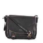 Sac � bandouli�re noir femme manoukian alyson
