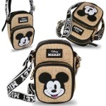 Sac  bandoulire - disney - mickey mouse - paille tresse - 18x7x12 cm - femme