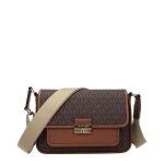 Sac bandouli�re en tissu marron michael kors