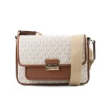 Sac bandouli�re en toile beige michael kors
