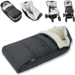 Sac pour bb 93cm adapt poussettes siges bb voitures - gris