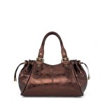 Sac bowling en cuir iris� princesse glow marron fonc� iris�