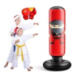 Sac de boxe gonflable - 160cm - avec gants - pour enfants 6 � 12 ans - karat�