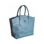 Sac cabas christian lacroix eternity 1 turquoise - cuir - port main - dimensions h: 32 cm l: 44 cm p: ...