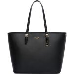Sac cabas femmes lycenne - l882 s0308d - noir - cuir - bandoulire - grande capacit et volume
