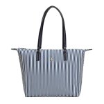 Sac � cabas rayure blanc / marine femme tommy hilfiger poppy summer tote