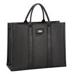 Sac cabas tote shopping femme david jones paris - similicuir - plusieurs poches - couleur black Sac cabas tote shopping femme david jones paris - similicuir - plusieurs poches - couleur black