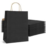 Sac cadeau - zgeer - 20 pcs - noir - 26x12x31 cm - pour anniversaire et mariage