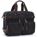 Sac  dos - unisex - ordinateur portable - toile - cuir - 15. 2x5. 1x11. 2 pouces