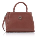 Sac cabas christian lacroix eternity 6 prune - imitation cuir semi - rigide