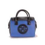 Sac - christian lacroix - royal 2 - bleu royal - noir - 100% polyur�thane - port� main / bandouli�re