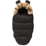 Sac de couchage bébé - bébé gigoteuses - chancelière poussette universelle en coton noir Sac de couchage bébé - bébé gigoteuses - chancelière poussette universelle en coton noir
