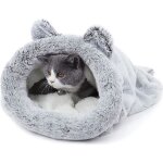 Sac de couchage pour chat doux et confortable lit chatpanier chat lit pour chatcorbeille pour chat niche ...