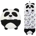 Sac de couchage enfant - panda - 2 en 1 - 16060cm - matriaux super doux - lavable en machine