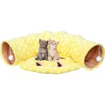 Tunnel de jeu pour chat - jouet pliable - espace tapis - portable - intérieur - petit animal Tunnel de jeu pour chat - jouet pliable - espace tapis - portable - intérieur - petit animal