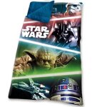 Sac de couchage enfant star wars - 1 place - lavable en machine - 140x70cm