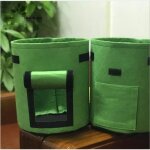 Sac de culture pour pommes de terre - vert - lot de 2 - tissu respirant - fenêtre visible Sac de culture pour pommes de terre - vert - lot de 2 - tissu respirant - fenêtre visible