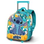 Sac à dos 3d à roulettes petit - disney lilo et stitch colors - turquoise - taille unique Sac à dos 3d à roulettes petit - disney lilo et stitch colors - turquoise - taille unique