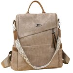 Sac � dos antivol femme khaki bandouli�re - �l�gant multi - poches moderne pratique pour ville sorties ...