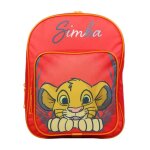 Sac  dos - bagtrotter - le roi lion - 31 cm - rouge - enfant