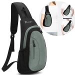 Sac  dos bandoulire sac poitrine lger petit pour sport randonne vlo homme femme?gris