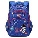 Sac  dos - cartable primaire garon enfant scolaire en nylon impermable - bleu - blanc - enfant - garon ...
