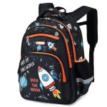 Sac  dos cartable primaire garon enfant scolaire en nylon impermable noir