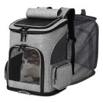 Sac à dos chat chien extensible sac transport chat chien pliable pour petits chiens avec 2 tapis pour ... Sac à dos chat chien extensible sac transport chat chien pliable pour petits chiens avec 2 tapis pour ...