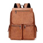 Sac à dos en cuir vintage td® - grande capacité - anti - rayures et résistant à lusure Sac à dos en cuir vintage td® - grande capacité - anti - rayures et résistant à lusure