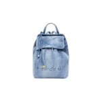 Sac � dos - desigual - half logo luena - denim bleu - bretelles rembourr�es - rangement optimis�