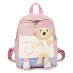 Sac  dos enfant - personnalisable - rose - 22x10x29cm - confort ergonomique - durable
