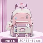 Sac  dos enfants scolaire cartable impermable sac dcole primaire collge pour etudiant - s - rose
