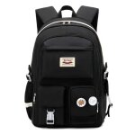 Sac à dos enfant scolaire tissu nylon imperméable collége portable pour garcon - fille - noir Sac à dos enfant scolaire tissu nylon imperméable collége portable pour garcon - fille - noir