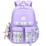 Sac � dos - enfant - violet - nylon - l�ger - grande capacit�