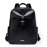 Sac  dos femme antivol insfity - noir - cuir pu - grand capacit - multifonctionnel